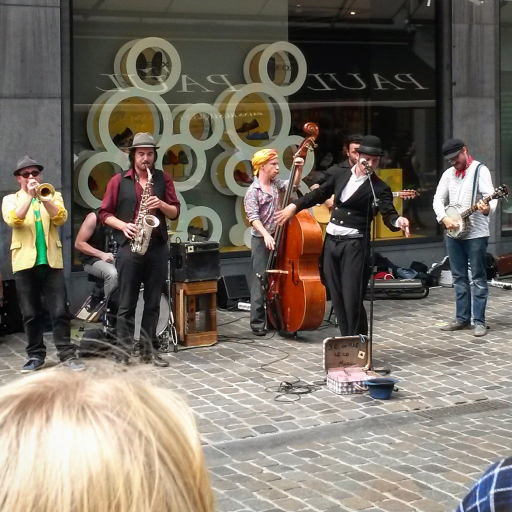 Busking in Brussels