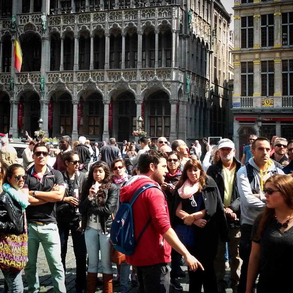 Tour Guide Busking